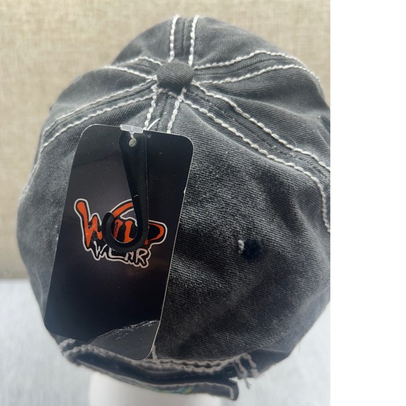 Wild Wear Blessed Cross Embroidered Baseball Cap Mens OS Charcoal New with tags - Picture 4 of 5